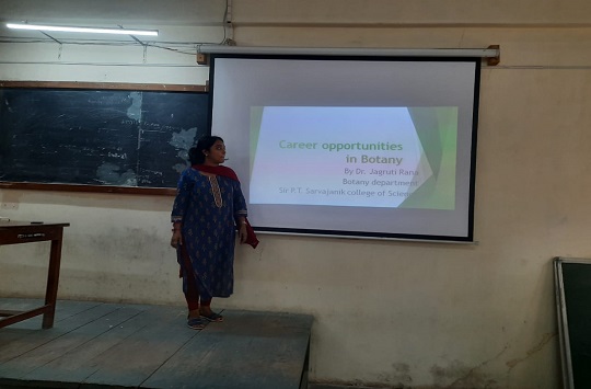 Lecture on Career opportunities in Botany
