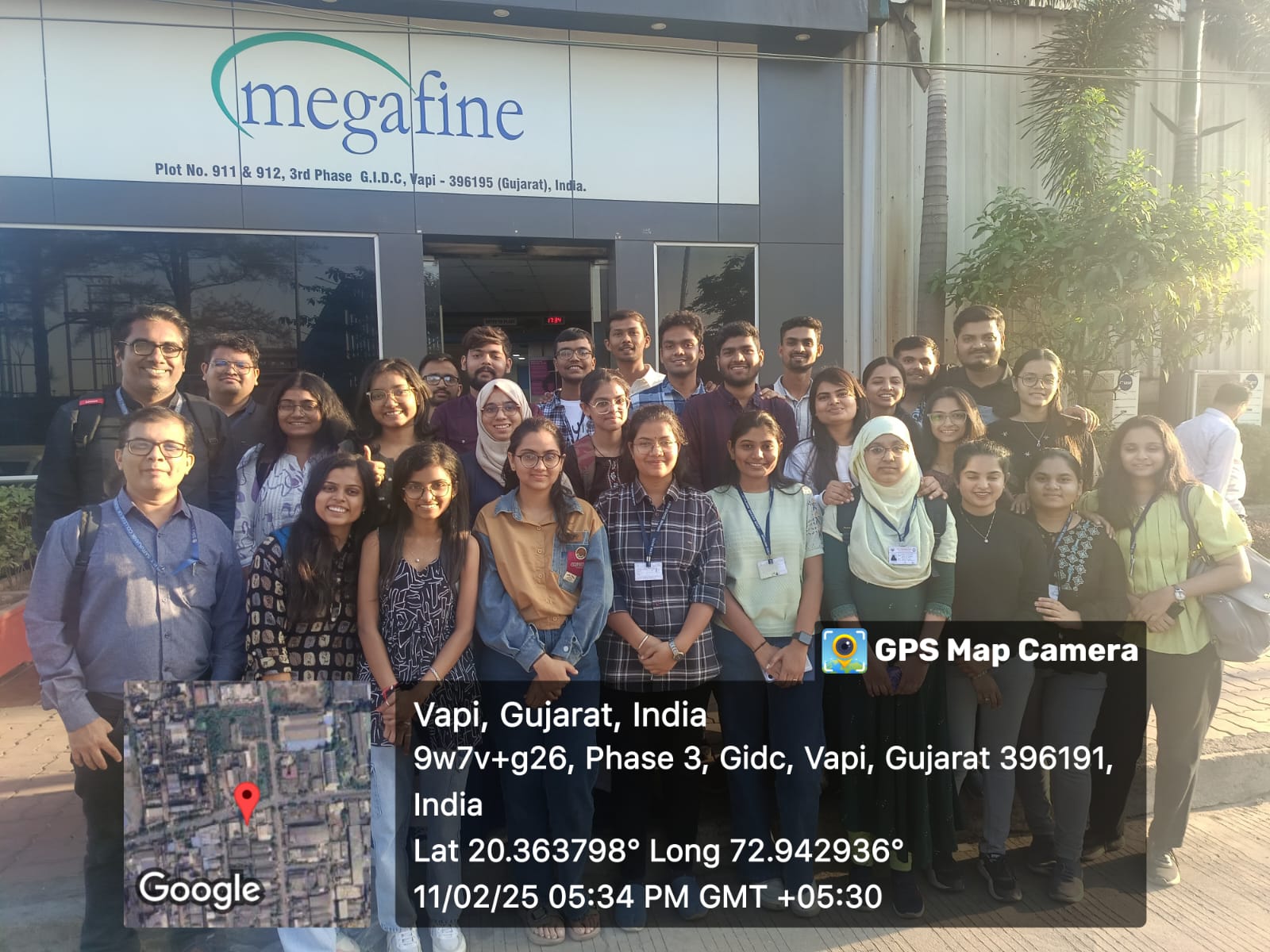 Visit at Megafine Pharma Pvt. Ltd., Vapi (Chemistry Club Activity)