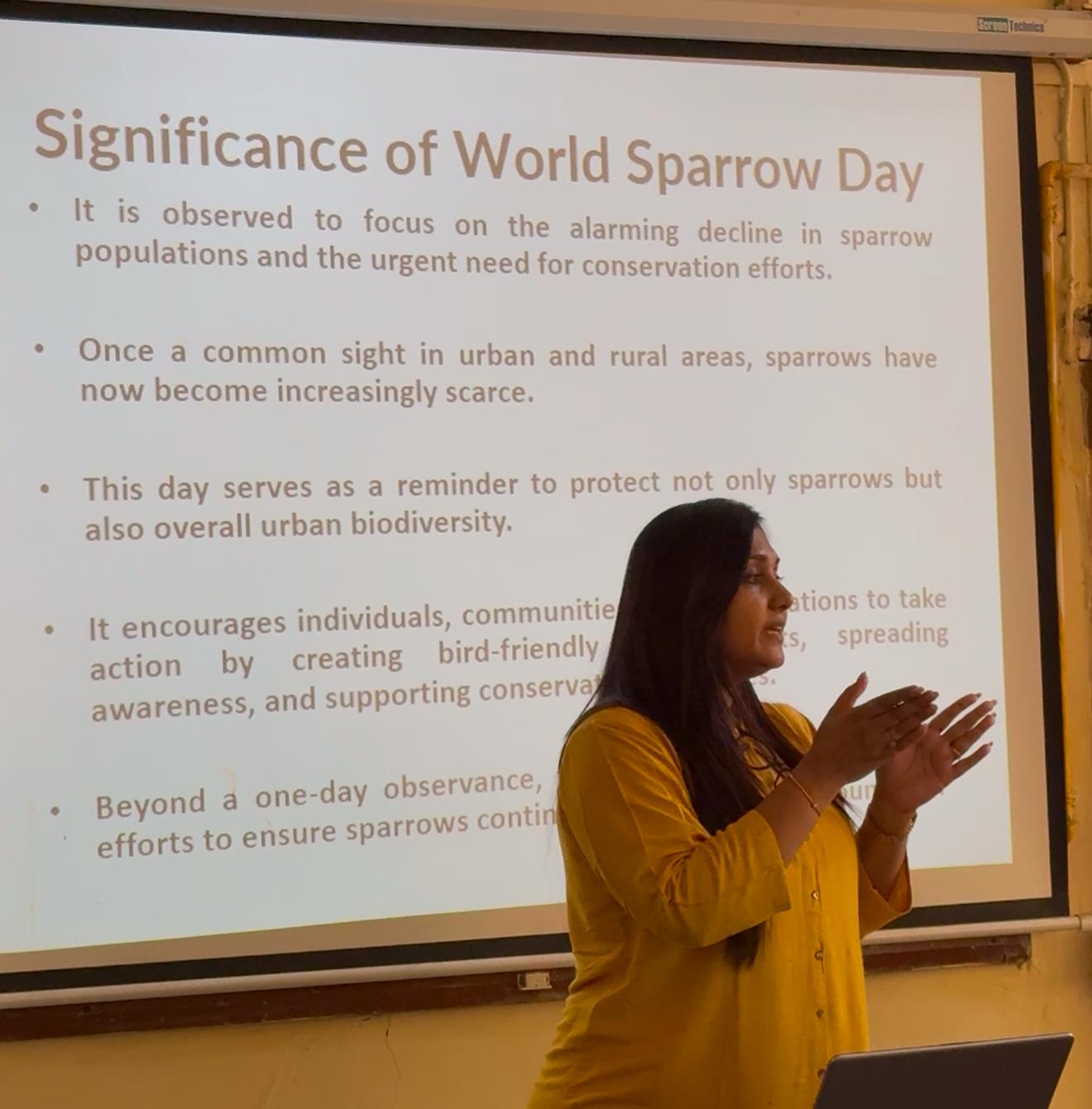 World Sparrow Day Celebration, 2025 (Zoology Department)