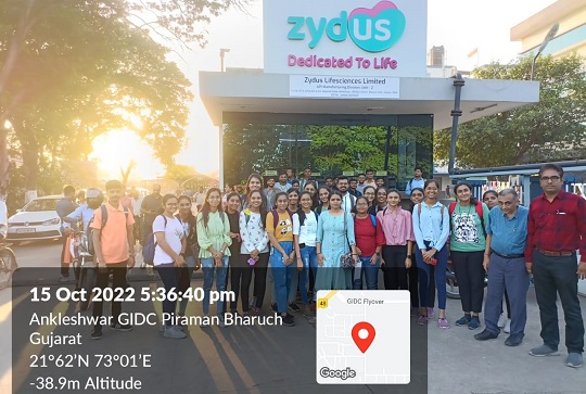 Industrial Visit to Zydus Lifescience Ltd. (Chemistry)